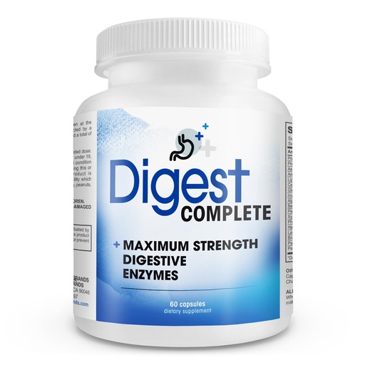 [BRSWIAQ4OIHQY23I] Digest Complete 2-in-1 Probiotic Digestive Enzymes, 60 Capsules