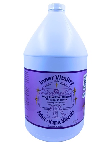 [BRSWG2YDOR7W2GQ7] Inner Vitality Fulvic Humic Mineral Blend Trace Elements Vitamins and Amino Acids Morningstar Minerals (1 Gallon)