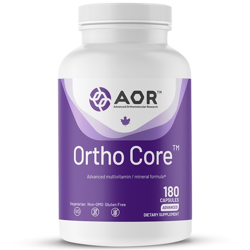 [BRSWKEA6AIBQOA3C] AOR Ortho Core Multivitamin, 180 Veg Capsules, 30-Day Supply, Comprehensive Daily Nutrition for Plant-Based Wellness, Gluten-Free, Non-GMO, and Vegan