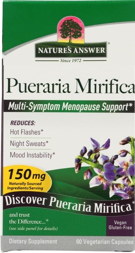 [BRSWIYIGAV6QOG3M] Nature's Answer Pueraria Mirifica - 60 Vegcaps, Pack of 3