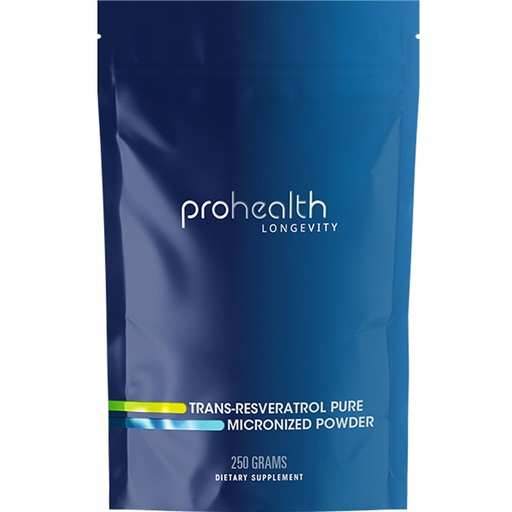 [BRSROZAFOYBGA2Y7] ProHealth Longevity Bulk Trans Resveratrol Powder 250 Grams - Pure Pharmaceutical Grade, 1000 mg per Scoop, Superior Absorption and Bioavailability