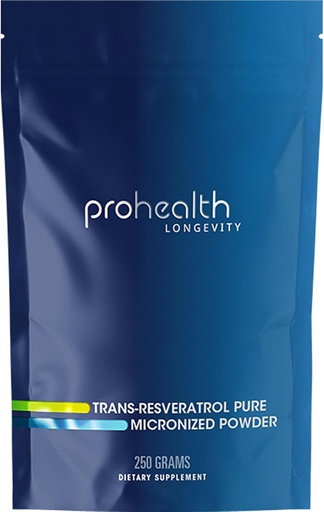 [BRSROZAFOYBGA2Y7] ProHealth Longevity Massa transverratol 250 Grams - Puntuació Pura Pharmaceutical, 1000 mg per Scoop, Absorció superior i biotecnologia