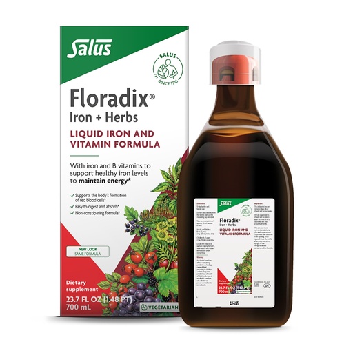 [BRSWIZYYO4PAI2L6] Floradix Iron & Herbs - Liquid Herbal Supplement for Energy Support - Iron Supplement with Vitamin C & Vitamin B Complex - Ferrous Gluconate Iron - for Men & Women - 23.7 fl oz