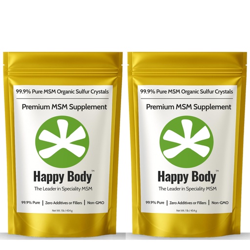 [BRSWKYQ4OEIQA33I] Organic Sulfur Crystals | 99.9% Pure MSM Crystals for Joint Support, Recovery, Hair, Skin & Nails | 90 Servings / 1 lb Bag | 2 Pack