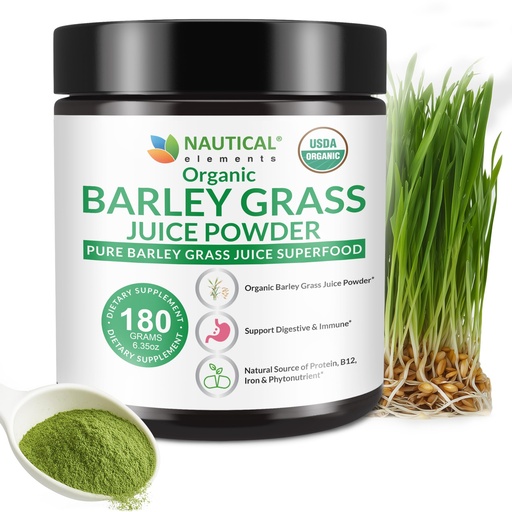 [BRSRACQ3DMPG2FYU] Barley Grass Juice Powder Organic – Sourced from Utah’s Mineral-Rich Soil, Nutrient-Dense Barley Grass Powder – Raw & Cold-Processed Superfood, High Chlorophyll – 6.35oz (180g) | 72 Serving