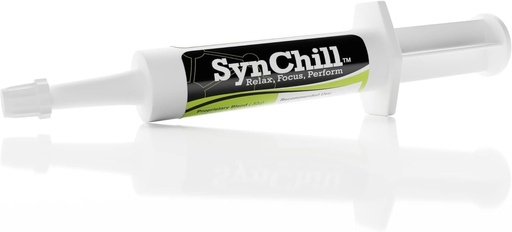 [BRSWKFQ3AQHQGCDG] SynChill Oral Horse Calming Gel, 100% Natural & Nutritional Supplement, Lab Proven Results, Designed for Focus & Performance, Approved by Olympic Professionals & Veterinarians, Made in USA - 1 Pack