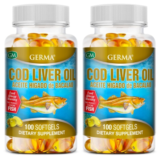 [BRSWGYLYB4NQEHIV] Germa™ Aceite De Higado De Bacalao Capsules 3 x 100's (200 softgels Total) 3-Pack
