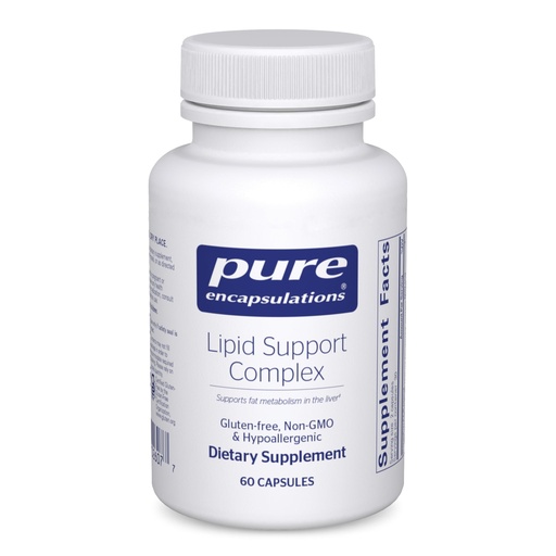 [BRSRECQHOV6GCELX] Pure Encapsulations Lipid Support Complex - Liver Supplement to Support a Healthy Liver & Lipid Metabolism Levels - Helps Manage Oxidative Stress* - Gluten-Free & Non-GMO - 60 Count (30 Servings)
