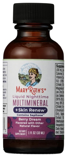 [BRSREADQBYOWCAA7] Mary Ruth's Liquid Nighttime Multimineral Plus Skin Renew, 1 Fl Oz