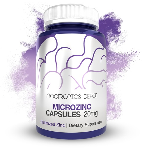 [BRSWGAA6O56RYE37] Nootropics Depot MicroZinc Capsules | 20mg | Optimized Zinc Supplement | 90 Count