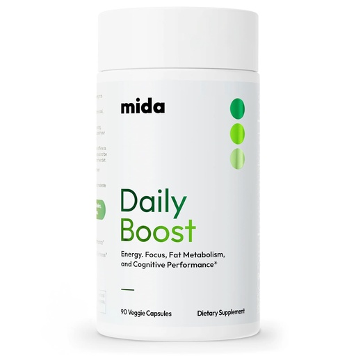[BRSRAGACAF7GKGYY] Daily Boost 3-in-1 Weight Loss, Focus & Steady Energy Support | 7-Keto DHEA (200mg), Green Tea Caffeine, CoQ10 & Ginseng | Women & Men | 90 Capsules