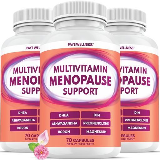 [BRSREEIRPIIRGFIZ] Menopause Support – DIM Supplement for Hot Flash & Night Sweats - DHEA, Ashwagandha, Pregnenolone, Magnesium, Zinc, Vitamin D Hormone Balance, Perimenopause for Women - 3 Months
