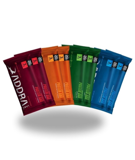 [BRSREBD7DN6ROAAV] ADDRA Endurance Protein Bar – 20g Plant Protein + 3g Leucine | Vegan, Low Sugar, Gluten-Free, BCAA Recovery Nutrition Snack for Runners, Cyclists & Triathletes - Variety Pack