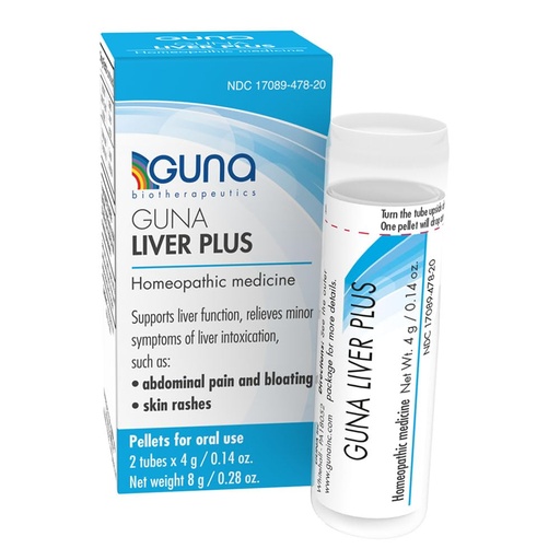 [BRSW2EDYAEBAKGQU] Guna Liver Plus Homeopathic Liver Support Suppleme Pellets – Supports Liver Function & Detox,– 2 Tubes