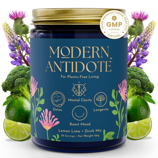 [BRSREFIFOUMRACT4] Modern Antidote® Modern Toxin Detox Powder [ANTIOXIDANT & Herbs] - Daily Drink Mix with Sulforaphane, DIM & NAC - Liver Support & Cleanse - Anti Brain Fog & Energy Booster (28 Servings)