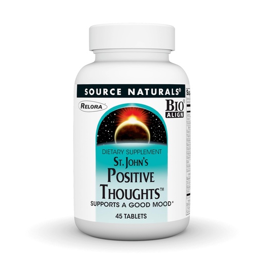 [BRSWIYT3OMAGGADI] Source Naturals St. John's Positive Thoughts - 45 Tablets | Supports A Good Mood*