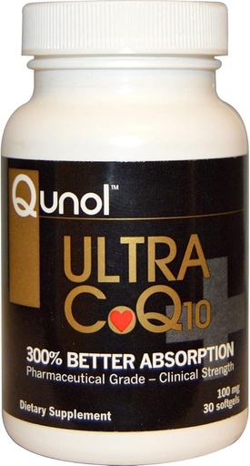 [BRSWIY3YBYGQCET6] Qunol Ultra CoQ10 100mg Softgels- 3x Mejor Absorción, Antioxidante para la salud del corazón y la producción de energía, Coenzyme Q10 Vitaminas y Suplementos, 1 Mes de Suministro, 30 Cuenta