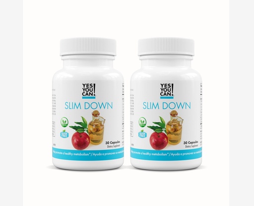 [BRSRAGI2OANB4EIV] Yes You Can! Slim Down Dietary Supplements - with African Mango, L-Carnitine, Apple Cider Vinegar, Green Tea Extract, and Caffeine derived from Guarana Seed Extract, 60 Capsules/2 Month Supply