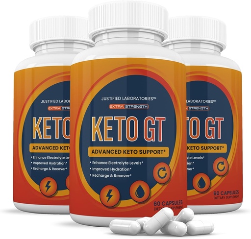 [BRSROBD4CECRY3A4] Justified Laboratories (3 Pack Keto GT Keto Pills 1275MG New & Improved Formula Contains Apple Cider Vinegar Extra Virgin Olive Oil Powder Green Tea Leaf 180 Capsules