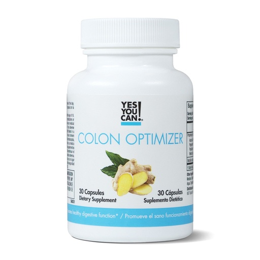 [BRSWGYI7PMORGETV] Yes You Can! Probiotics Colon Optimizer Supplement - Gut Health and Stomach Supplement for Men and Women, Organic Probiotics with Ginger and Peppermint for Digestive Health, 30 Capsules - 1 Pack