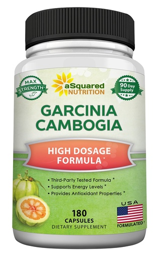 [BRSW2AI7AQNBYYIV] aSquared Nutrition Garcinia Cambogia 1600mg-180 Capsules-Natural Pure Extract Pills for Brain Health- Standardized Ultra HCA & Garcinia Cambogia Supplement Alternative to Gummies, Drops, Tea & Powder