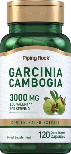 [BRSWIFDQAYPACETM] Piping Rock Garcinia Cambogia Extract Capsules | 120 Count | Concentrated Pills | Non-GMO, Gluten Free Supplement