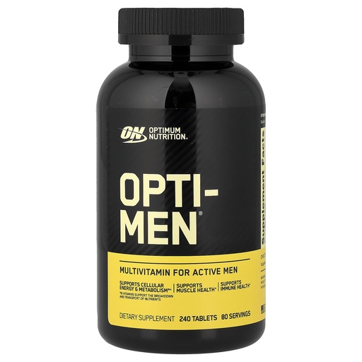 [BRSWIHL6CQFBUETO] Optimum Nutrition Opti-Men Daily Multivitamin Supplement, 240 Count