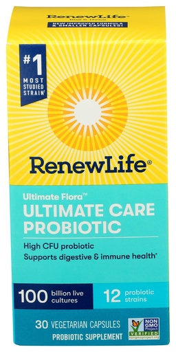 [BRSWYEILCV7GCE3Z] Renew Life, Ultimate Flora Care Probiotic 100 Billion, 30 Count
