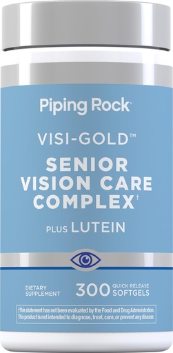 [BRSRMEA2C4JQ2C32] Piping Rock Eye Health Complex | 300 Softgels | Senior Vision Care Vitamin | Lutein and Zeaxanthin | from Marigold Extract | Non-GMO, Gluten Free Supplement