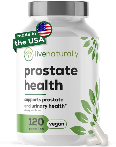 [BRSREFIDC54A23AY] Prostate Health Supplement for Men, Advanced Formula with Saw Palmetto, Pumpkin Seed, Stinging Nettle Root, Zinc, Selenium and Vitamin E, 120 Capsules, Urinary and Prostate Support