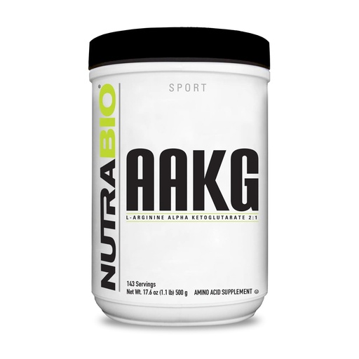 [BRSWIYL2OB7GYELI] NutraBio Arginine AKG Workout Supplement Powder, 500g Helps Support Lean Mass Gains, Boost Nitric Oxide, and Enhance Muscle Growth