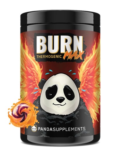 [BRSRAAA5CMOQGELB] Underground Bio Labs: Panda Burn MAX Enhance Your Strength, Energy, Focus with Dual Source Caffiene (350mg), Alpha GPC, and MitoBurn® (Peach Berry Lollipop)(25 Servings)