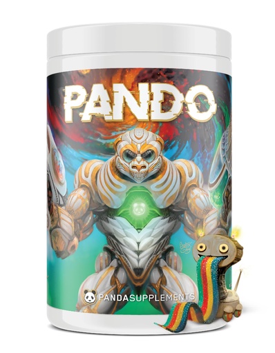 [BRSRGYAZPNYGK335] Underground Bio Labs Panda Supps: Pando Pre-Workout | 400mg Fast and Extended Release Caffeine | 6G L-Citrulline for Maximum Pumps and Endurance | 25 Servings (Sour Robo Belts)