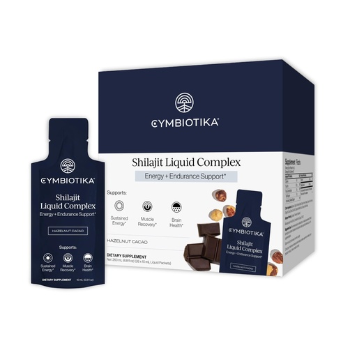 [BRSREEI7BN6B6AAV] Cymbiotika Shilajit Liquid Complex – 85+ Trace Minerals for Energy, Focus & Recovery Adaptogen – Fulvic & Humic Acid – Cacao, Honey, Hazelnut Butter & Sea Salt – 26 Daily Packets