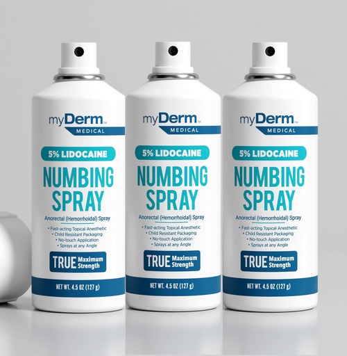 [BRSREGT6BF7GE2DG] Myderm Three Pack Medical Numbing Spray (3 Pack)