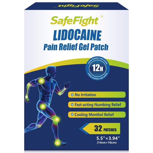 [BRSRGBAYDF7A4GYV] 4% Lidocaine Pain Relief Patches 32 Count – Maximum OTC Strength, Fast-Acting Targeted Relief, for Back, Neck, Shoulder, Joint & Muscle Pain