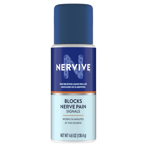 [BRSRAAT4BYAREC3J] Nervive Pain Relieving Roll On, Lidocaine Roll On, Nervive Pain Relief, Lidocaine Topical, Foot Pain, Leg Pain, Hand Pain, Max Strength Formula, 4.6oz
