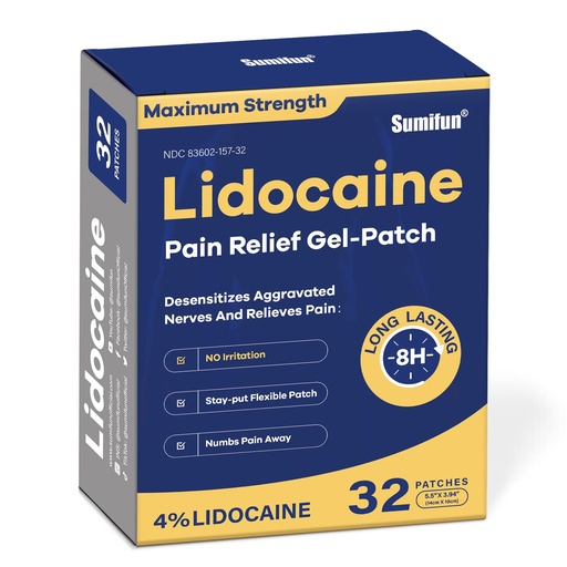[BRSREBICOR4BUHT7] Sumifun 4% Lidocaine Patches Maximum Strength
