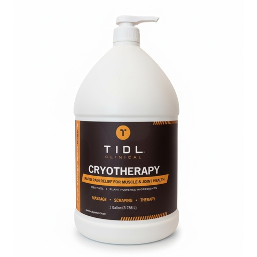 [BRSREBQECEBWO332] TIDL Cryotherapy Soothing Cream, 1 Gal, Targeted Neck, Joint & Muscle Soothing Cream with Organic, Plant-Based Menthol, Instant Cooling for Sport, Professional Use & Post Workout Full Body Recovery