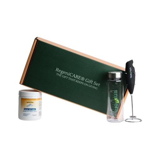[BRSREYADAQPRGELG] Univera RegeniCARE Joint Support Supplement Gift Set, Glucosamine Chondroitin MSM Powder Drink Mix, Joint Supplement for Mobility & Flexibility, Mango Flavor with Bottle & Frother, 30 Servings