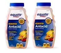 [BRSWGAICCAOQ2FDP] Equate Antacid Tablets, Ultra Strength Tropical Fruit Flavors Chewable Tablets, 1000 mg, 160 Count (Pack of 2)
