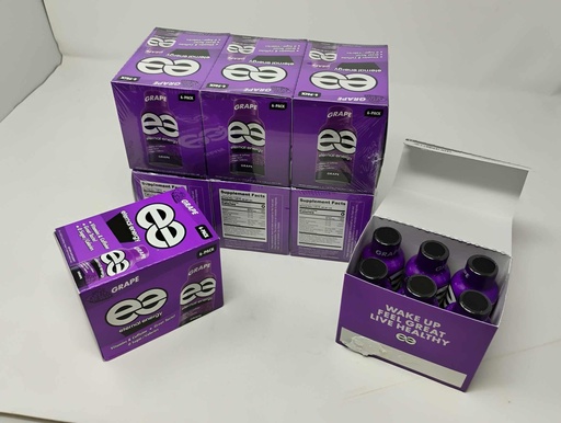 [BRSWGYDRAAAQM3LJ] Pack of 8 - Eternal Energy Premium Energy Shot, Grape, 1.93 fl oz, 6 Count