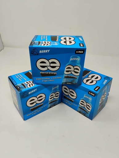[BRSWGFAPBMMQAADP] Eternal Energy Premium Energy Shot (Berry, 6 count, Pack of 3)