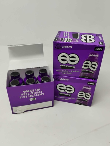 [BRSWGFAPBN6WYCLK] Eternal Energy Premium Energy Shot (Grape, 6 count, Pack of 3)