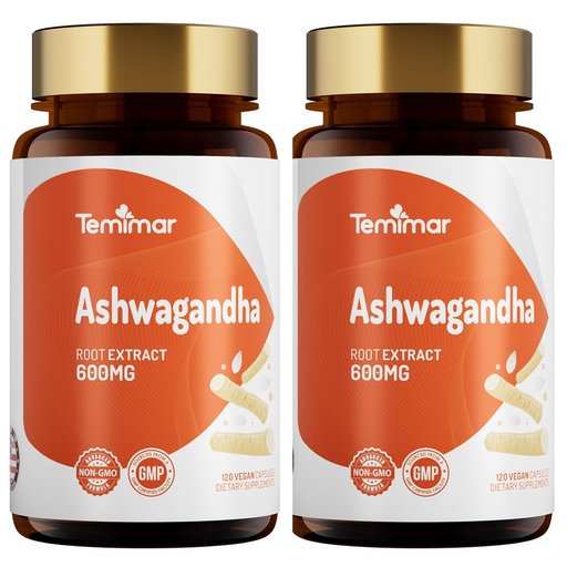 [BRSRGFANOQMBS2DP] Ashwagandha Supplements, Root Extract 600mg, Ashwagandha Capsules for Women & Men, Supports Stress Relief, Mental Clarity & Sleep, Gluten Free, Vegan, Made in USA, 240 Capsules