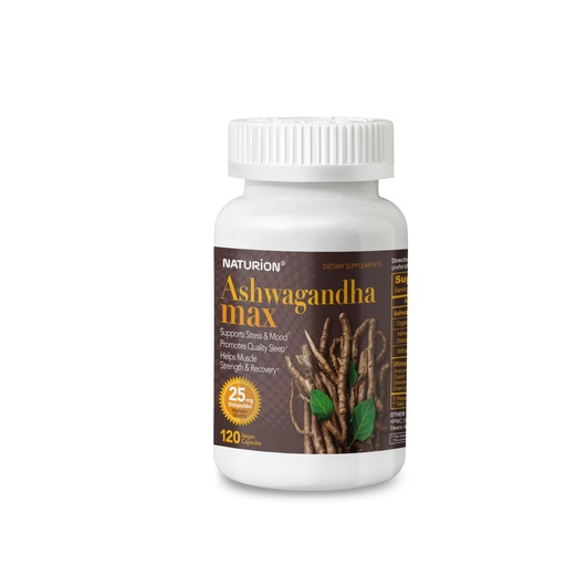 [BRSRABTRAUPAIG37] Ashwagandha Max - Organic Ashwagandha Powder & Root Extract with Ultimate Berry Blend, Supports Relaxation, Mood Balance, Stress Relief, Sleep & Muscle Recovery - 120 Vegan Capsules, 60 Day Supply