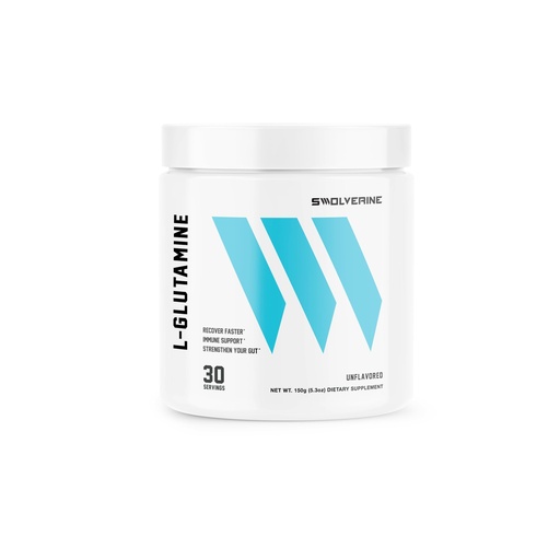 [BRSREAD4OR5RQE3P] Swolverine L-Glutamine | Reduces Exercise Induced Muscle Soreness, Improves Recovery, Enhances Gut Health, Supports Immune Health, Vegan, Non-GMO, GF, 5g Per Serving (30 Servings)