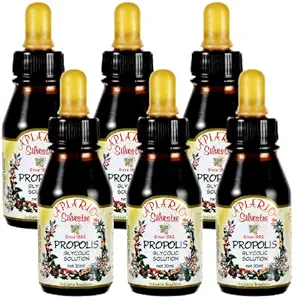 [BRSWYEADAUIBM3TD] Maintain Healthy Glucose Level & Cardiovascular Health - 6 Bottles Value Pack Brazilian Green Bee Propolis Liquid Glycolic Extra- Non Alcoholic, Wax Free, Sugar Free (PG)