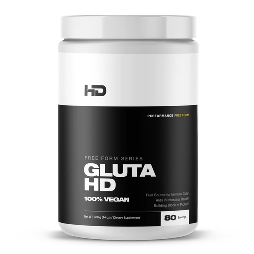 [BRSRAFIEA4AWCCA4] HD MUSCLE GlutaHD Glutamine Supplement | 100% Vegan & Fermented L-Glutamine | for Intestinal & Immune Health & Muscle Recovery | 80 Servings