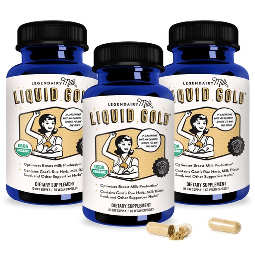 [BRSREZD2DIIBYG33] Legendairy Milk Liquid Gold Lactation Support | Lactation Supplement with Organic Goats Rue, Milk Thistle, Shatavari, Fennel, Alfalfa & Anise | Breastfeeding Supplements, 60 Count (Pack of 3)